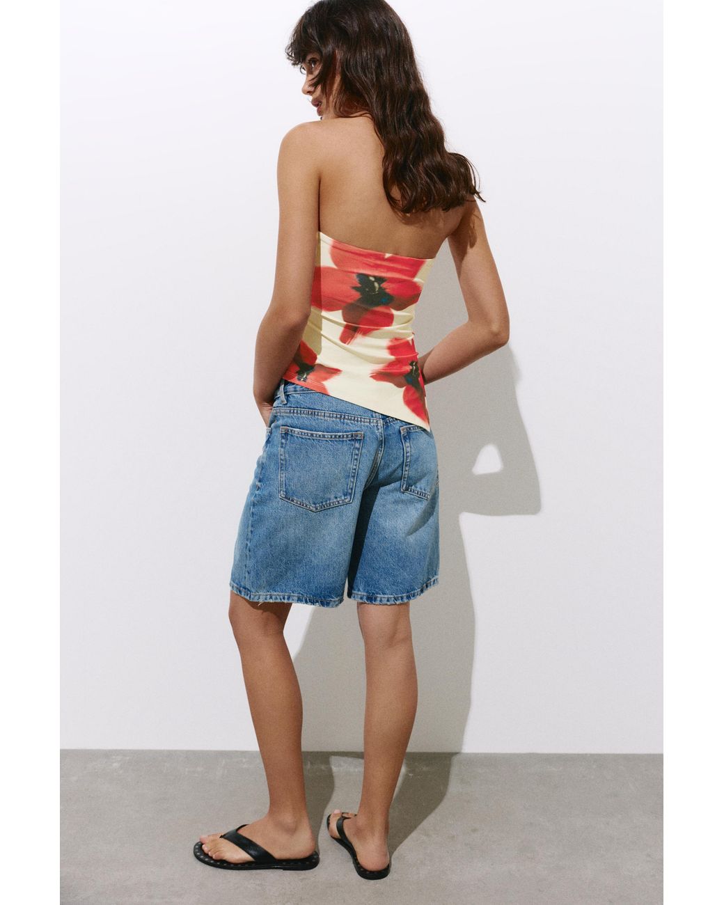 Pull&Bear Multicolor Floral Bandeau Top