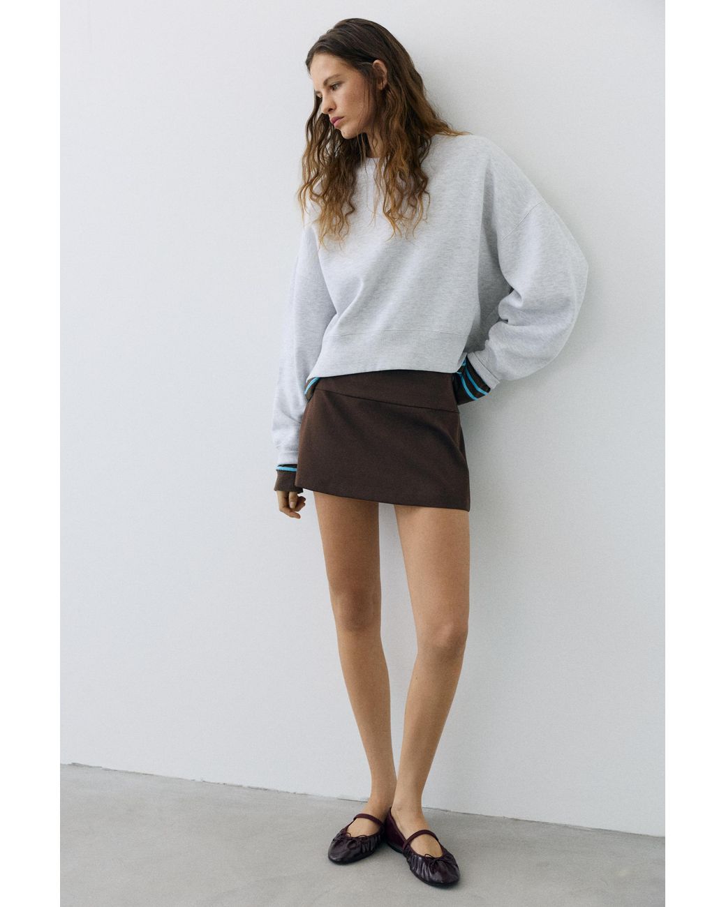 Jupe Culotte Pull&Bear en coloris White