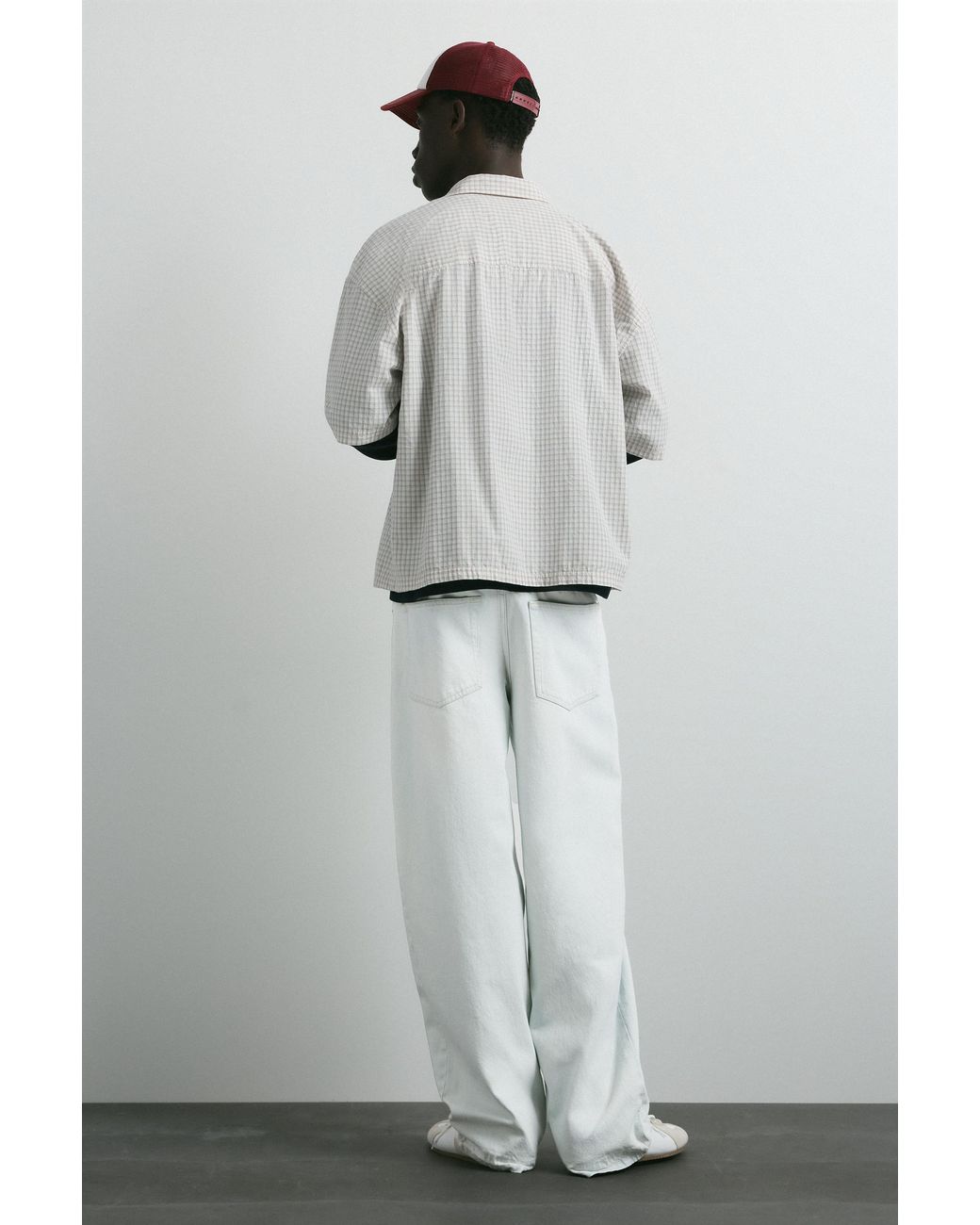 Pull&Bear Gray Wide-Leg Jeans for men