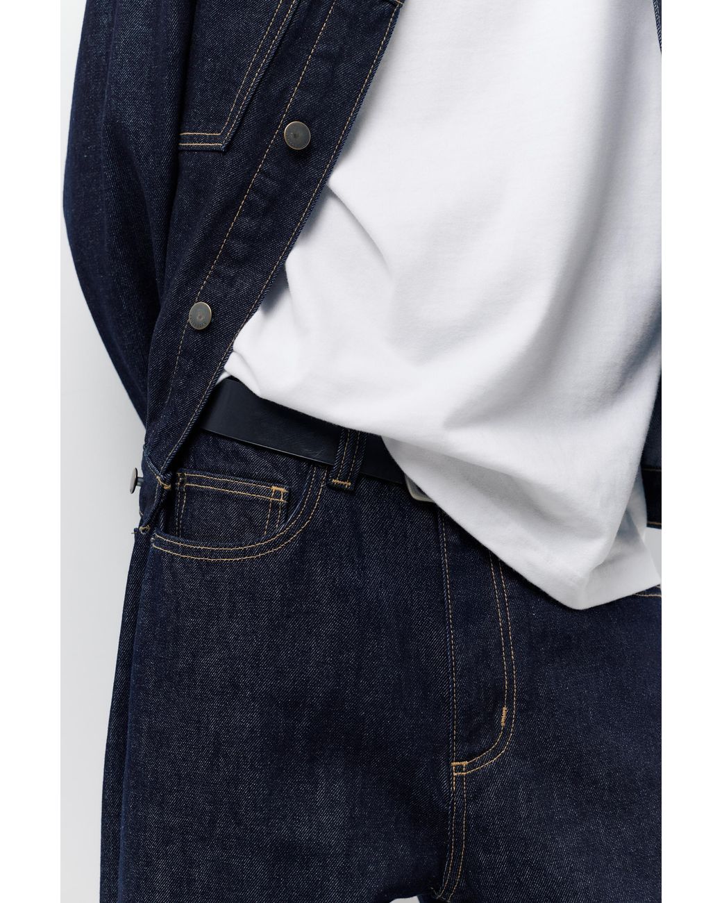 Pull&Bear Blue Baggy Jeans for men