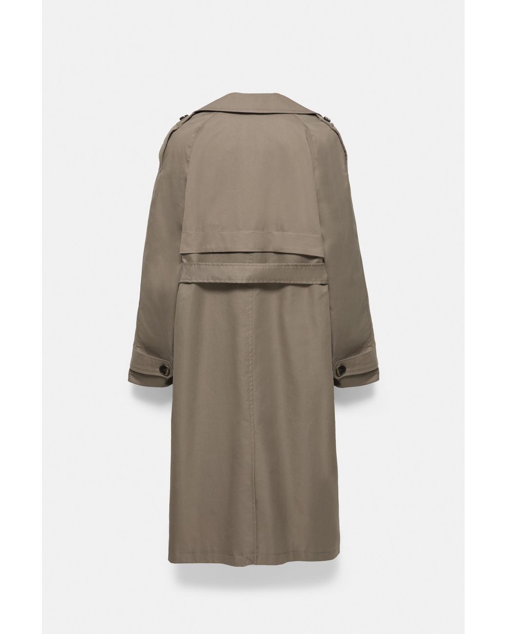 Pull&Bear Gray Basic Trench Coat