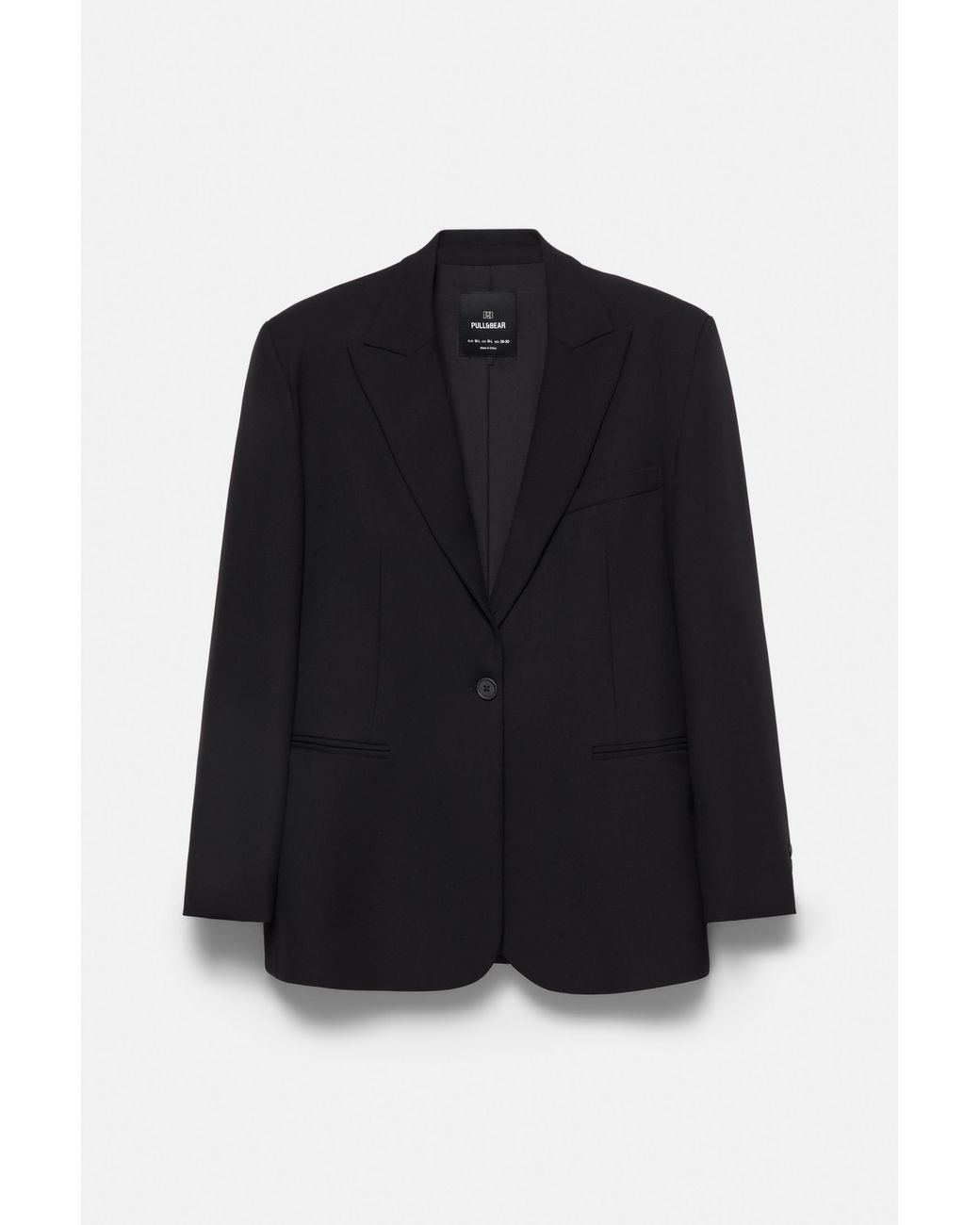 Pull&Bear Gray Oversize Blazer