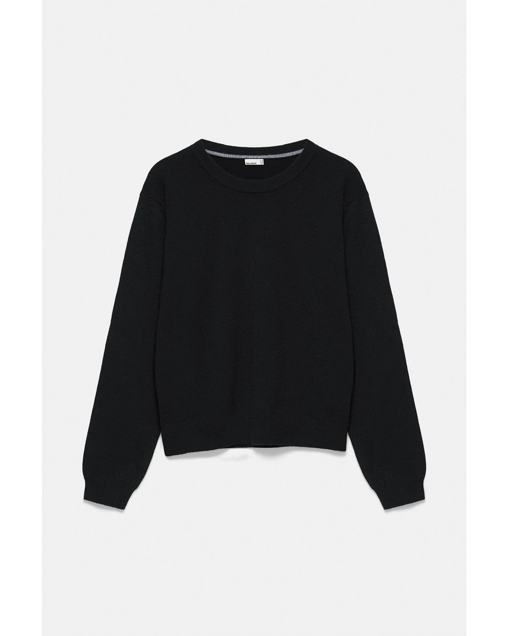Pull&Bear Black Basic Soft Knit Jumper