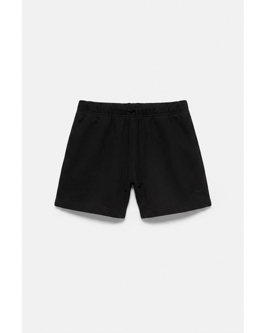 Pull&Bear Black Stwd Jogger Bermuda Shorts for men
