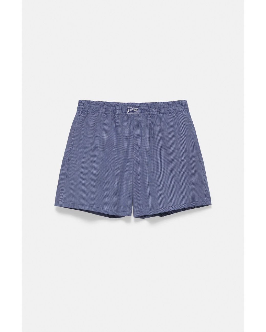 Pull&Bear White Checked Bermuda Shorts