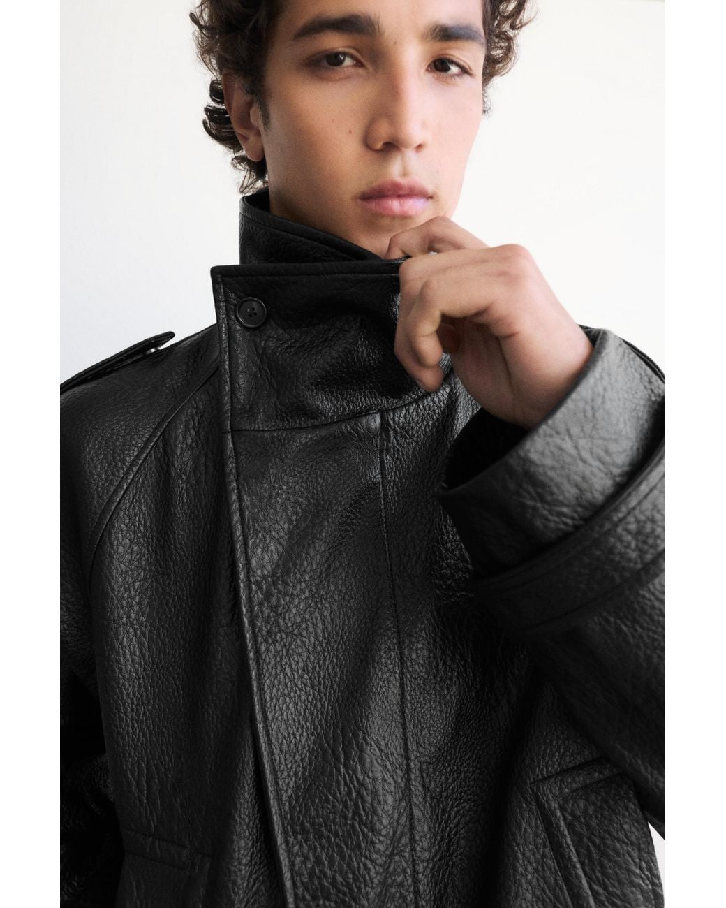 Giacca Testurizzata di Pull&Bear in Black da Uomo