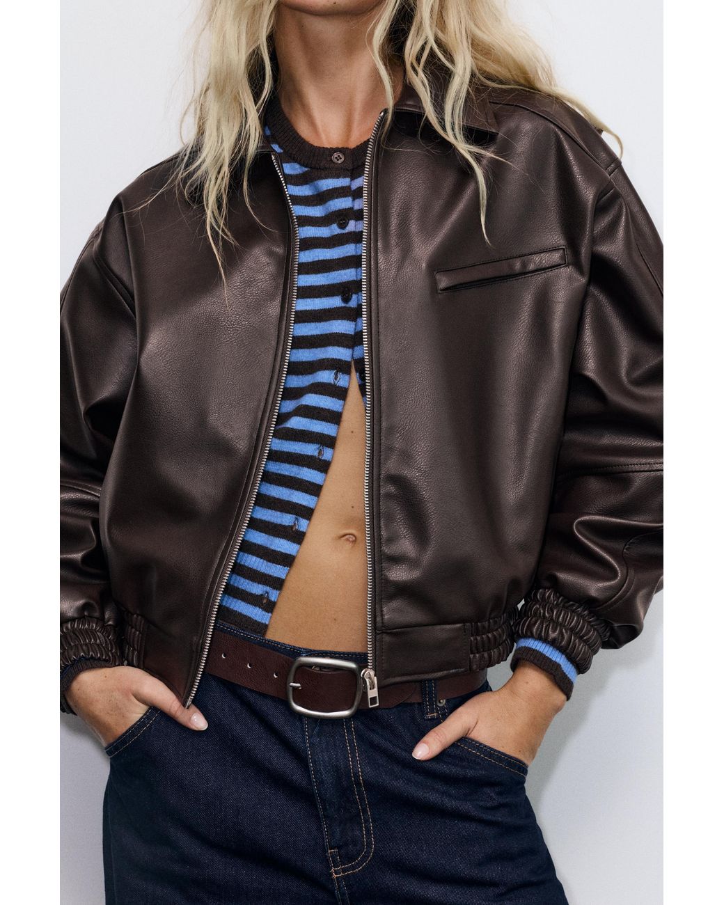Giubbotto Dad di Pull&Bear in Black