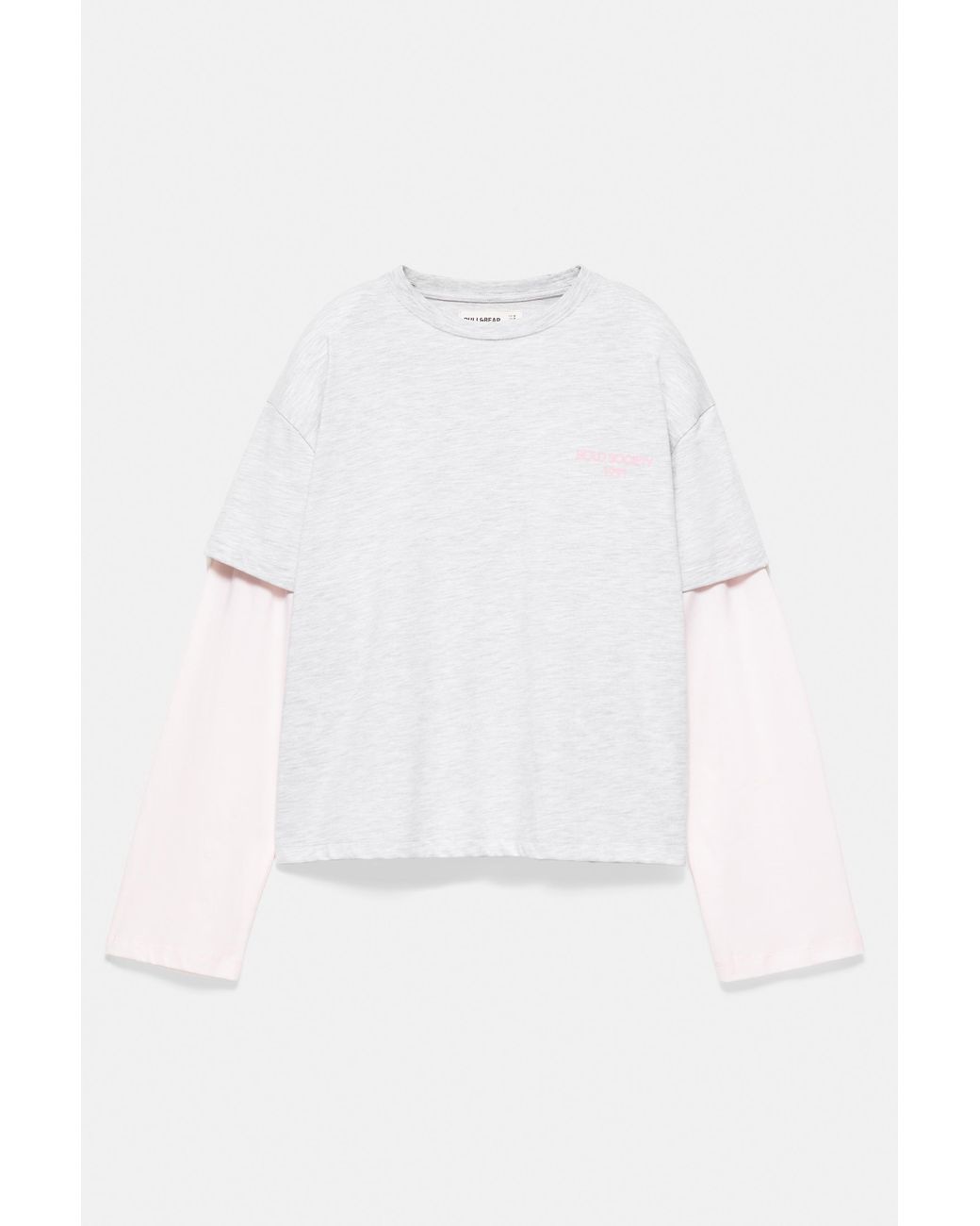 Pull&Bear Multicolor Double Sleeve T-Shirt