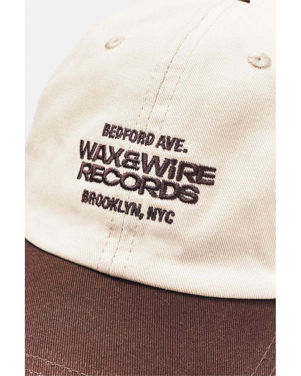 Pull&Bear White Wax & Wire Records Embroidered Cap for men