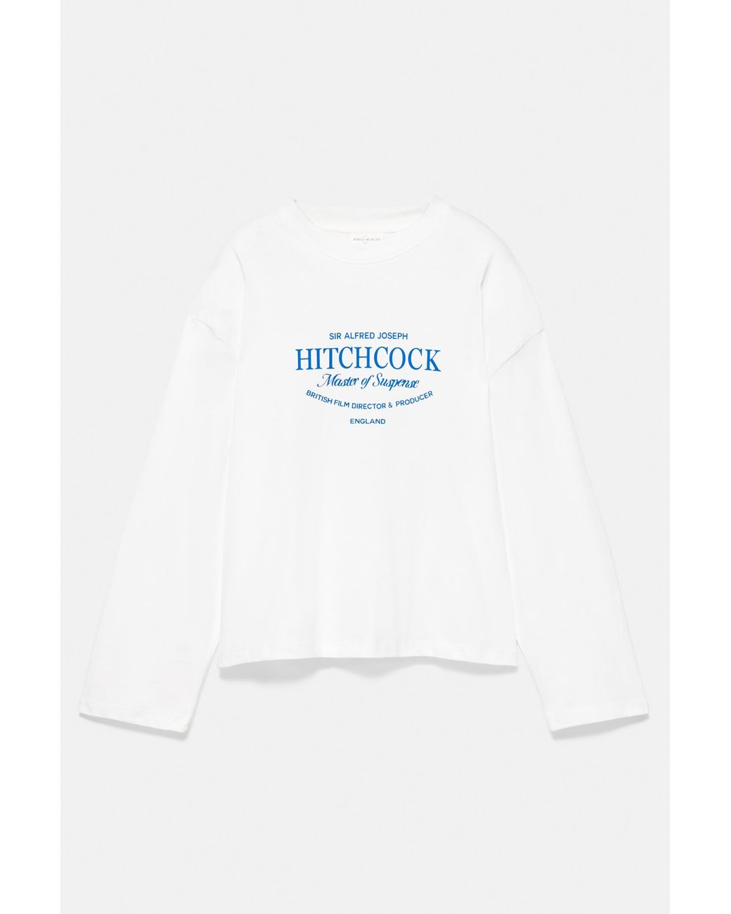 Pull&Bear Black Oversize Hitchcock Graphic T-Shirt