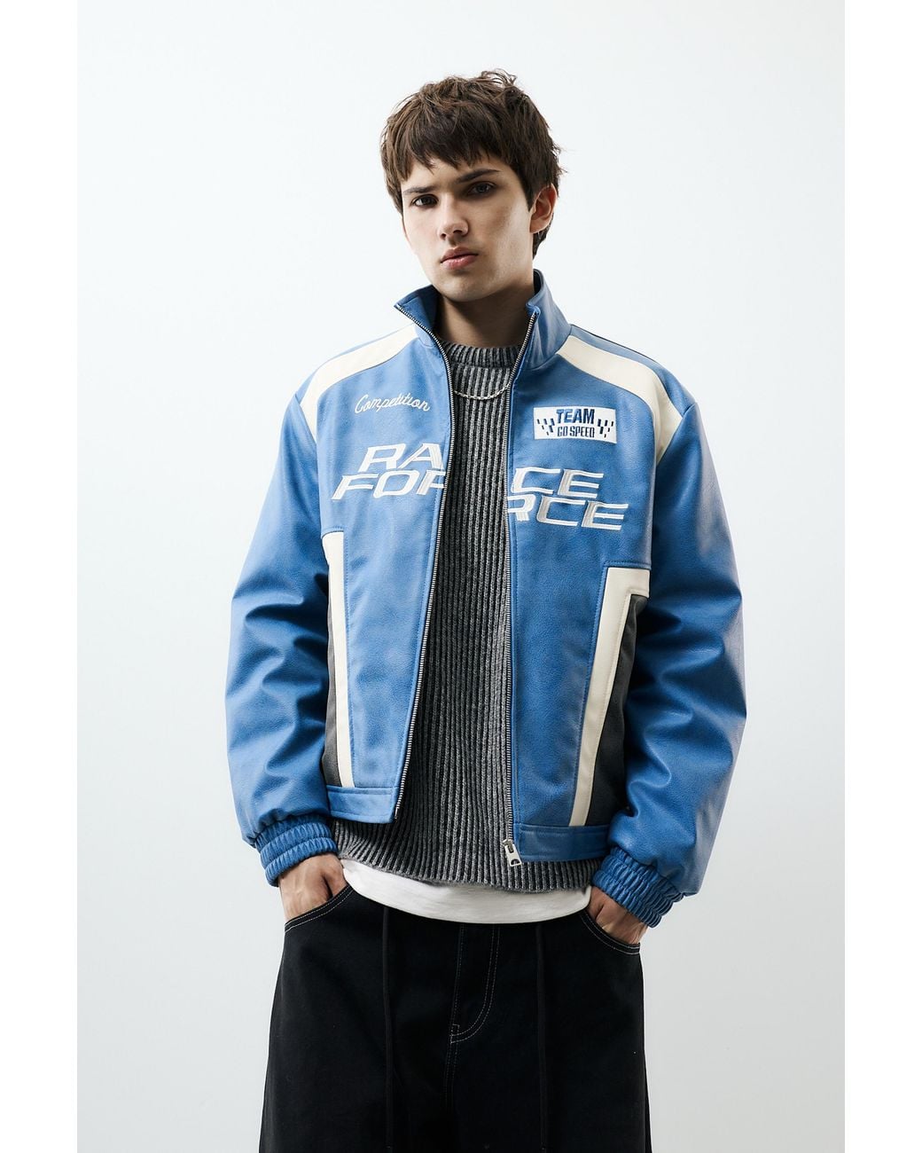 Giacca di Pull&Bear in Blue da Uomo