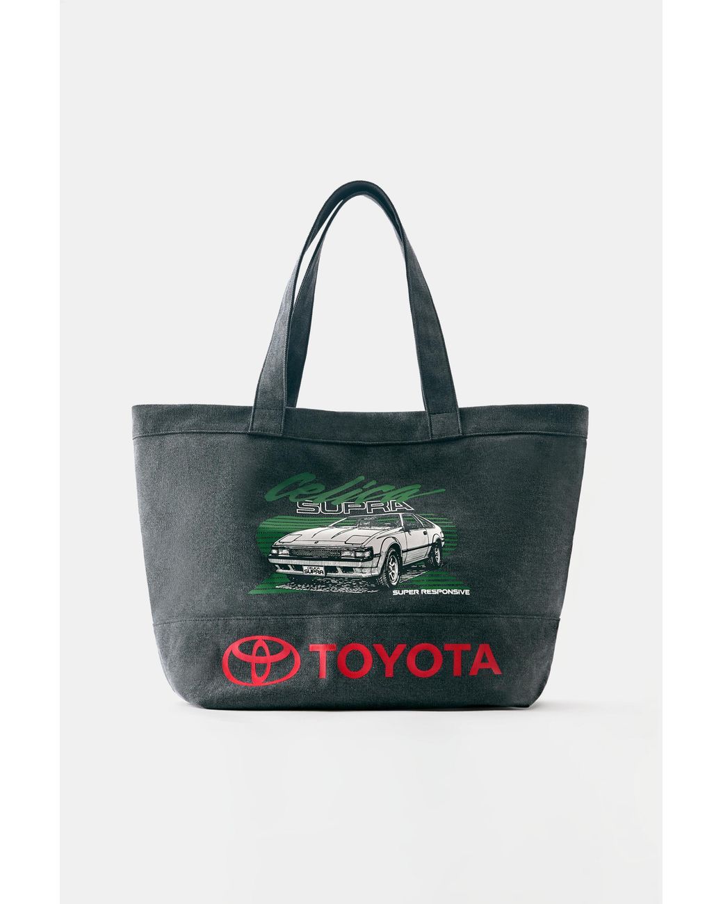 Pull&Bear Blue Toyota Canvas Tote Bag for men