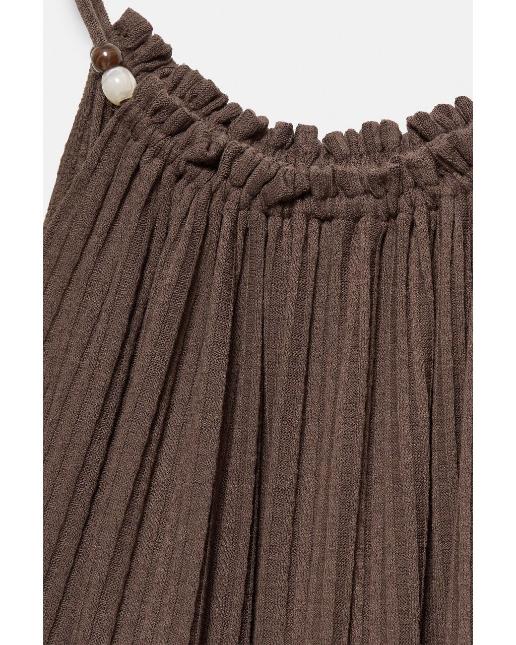 Pull&Bear Gray Paneled Strappy Dress
