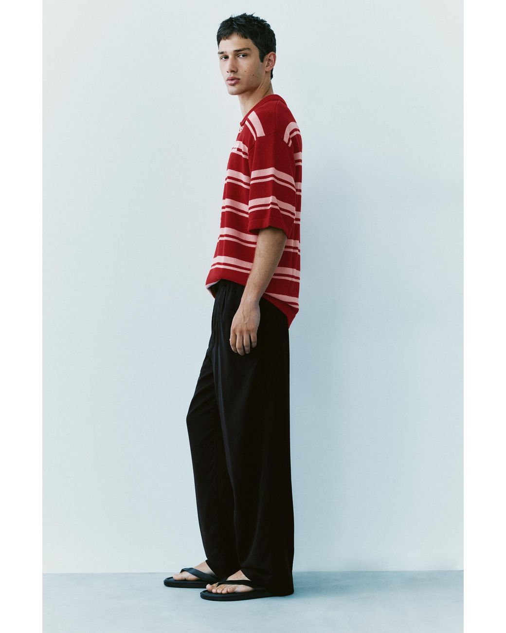 Pull&Bear Green Tailored Jogging Trousers for men