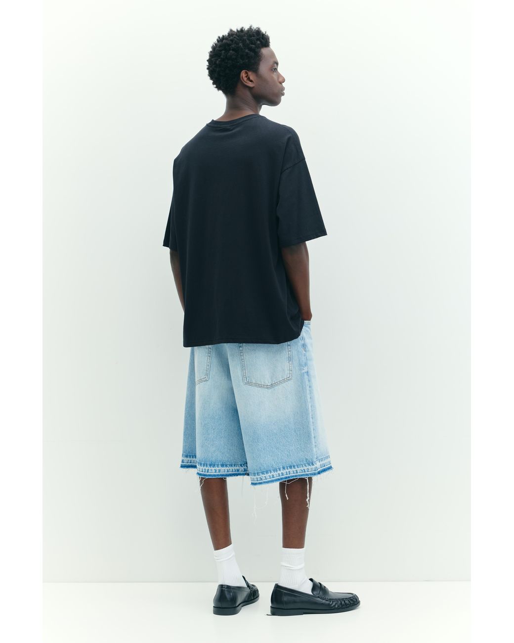 Pull&Bear Gray Stwd Tape Graphic T-Shirt for men