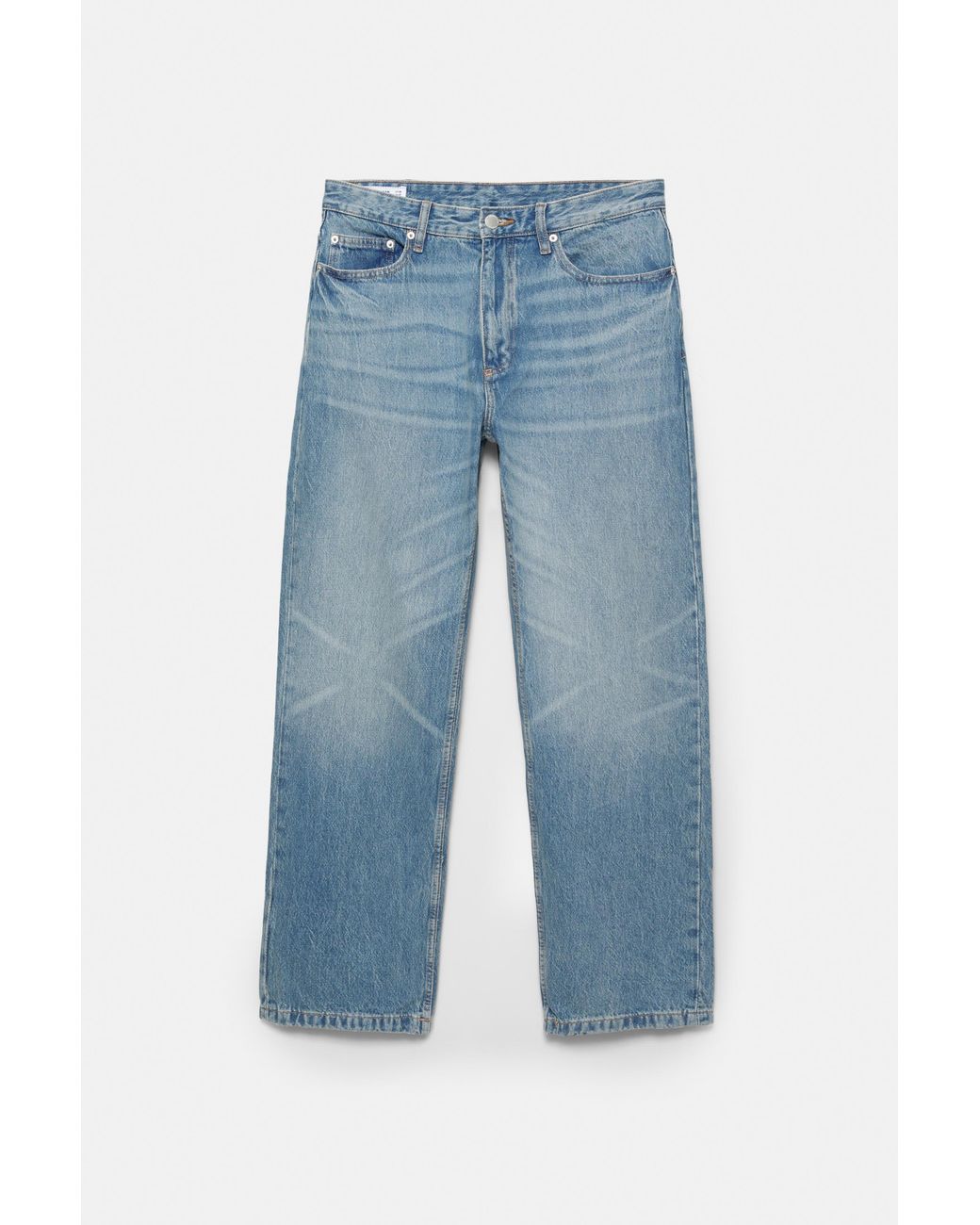 Pull&Bear Recht Model Jeans in het Blue voor heren