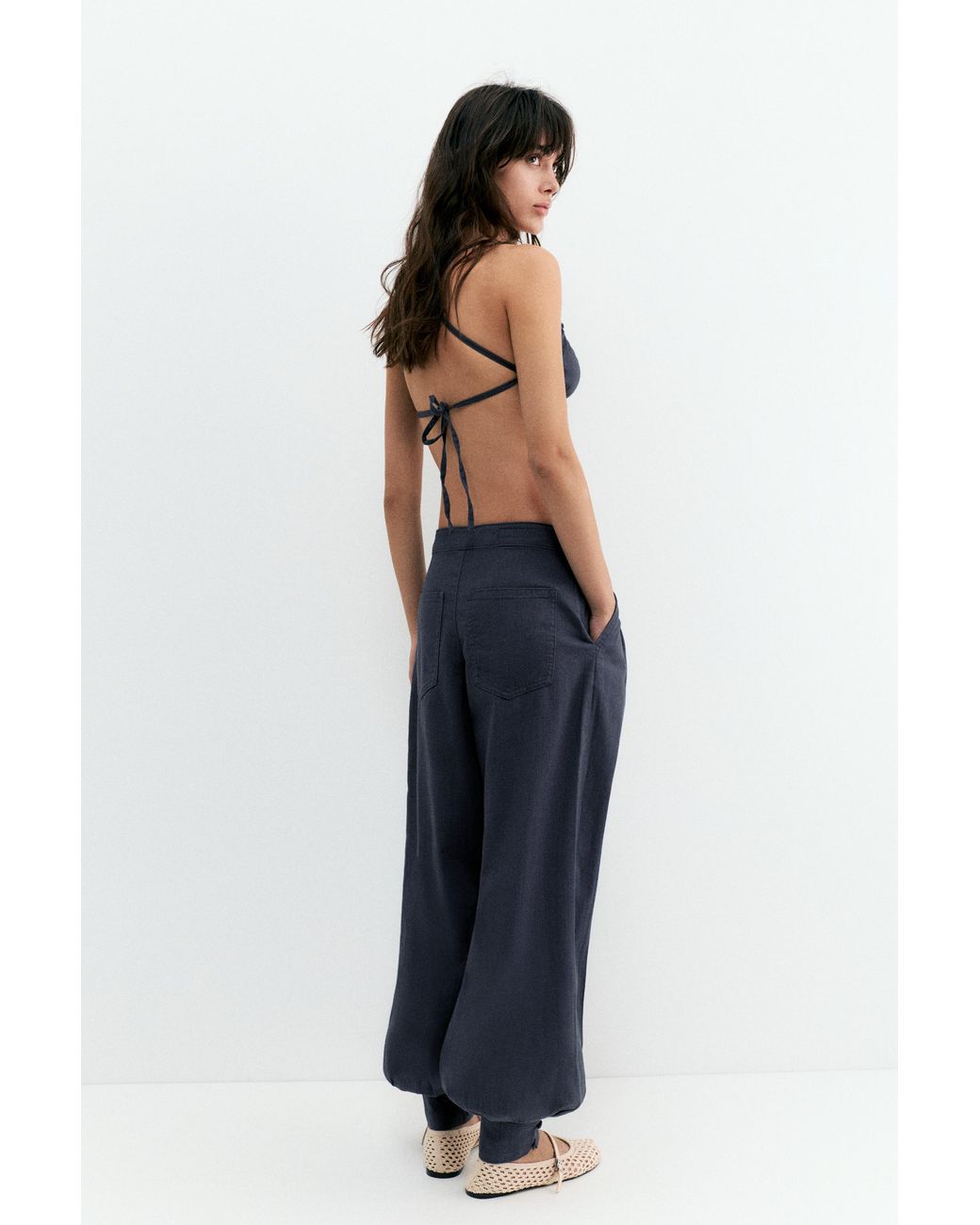 Pull&Bear Blue Rustikale Pumphose