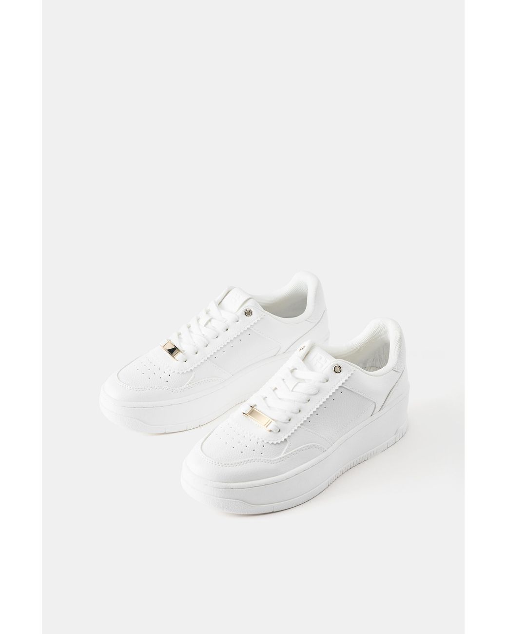 Sneaker Con Plateau E Dettaglio di Pull&Bear in Blue
