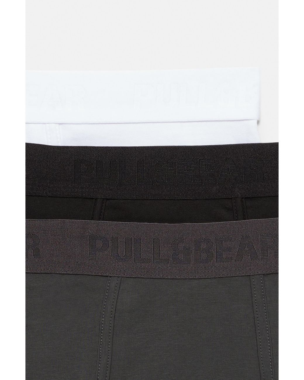 Pull&Bear Black 3-Pack Of Logo Boxers for men