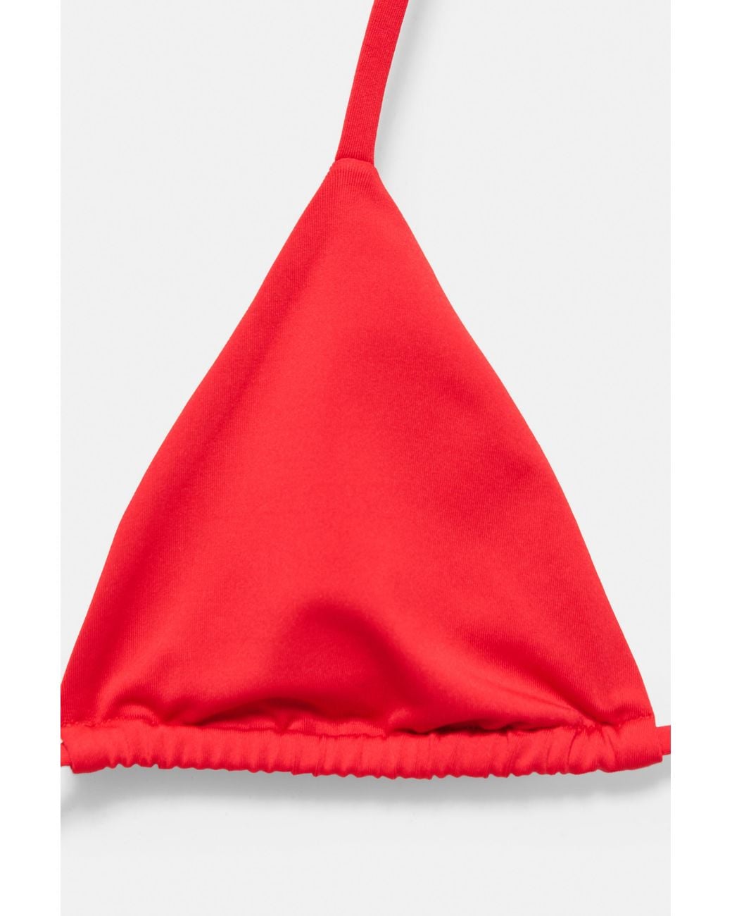 Pull&Bear Red Triangle Bikini Top