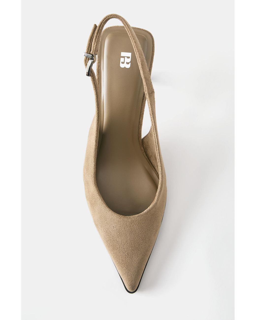 Pull&Bear White Schuhe Mit Offenem Absatz