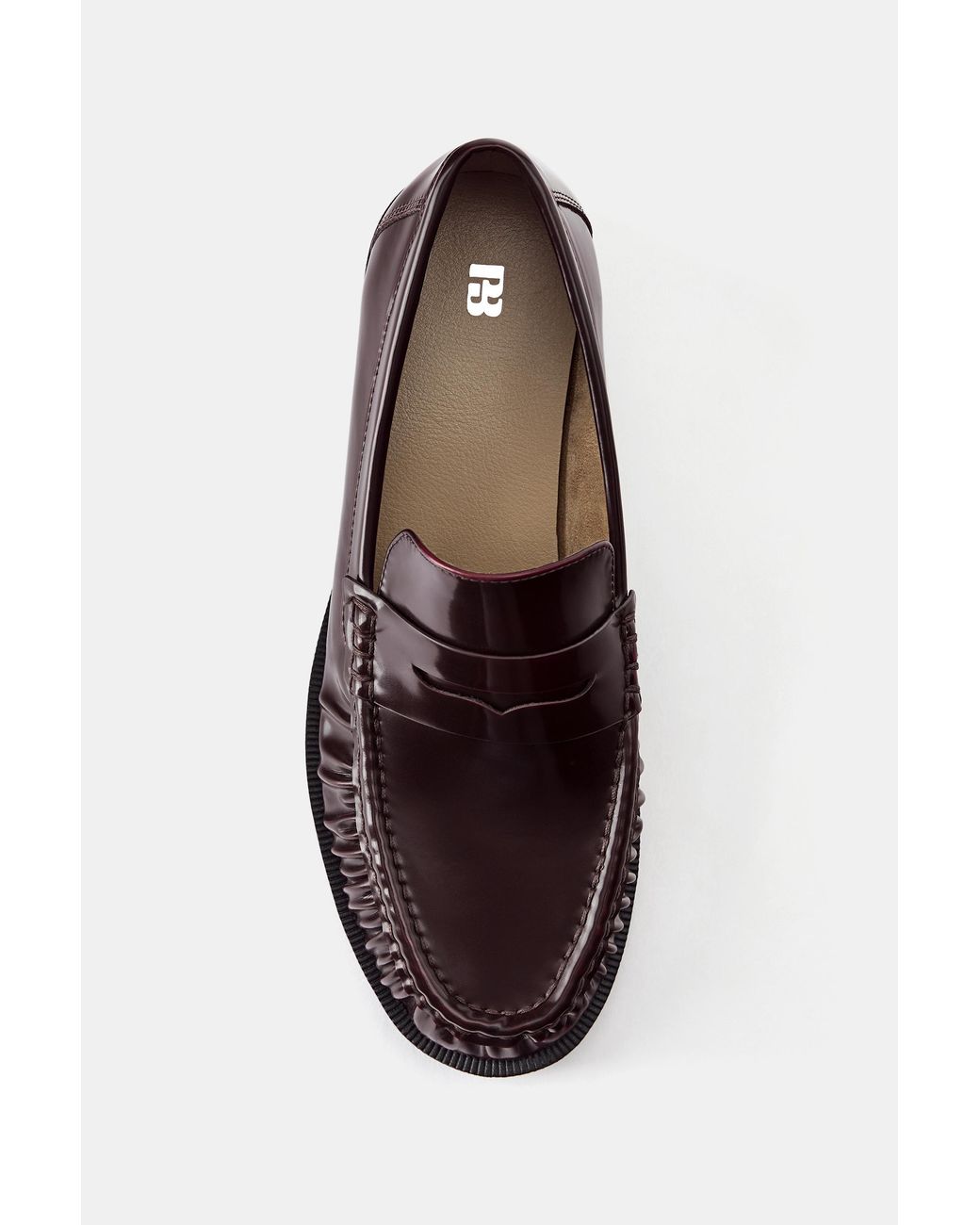 Pull&Bear White Ruched Loafers