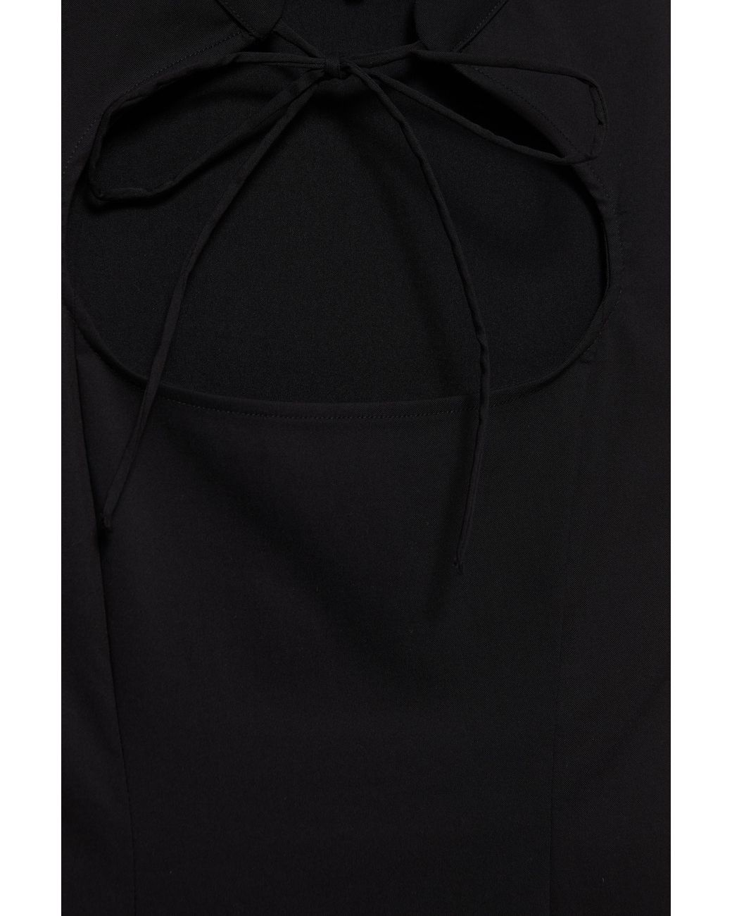 Pull&Bear Black Short Bow Dress