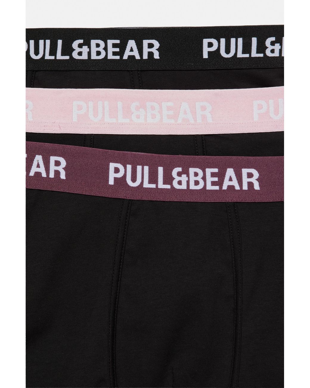 Pull&Bear Black Pack Of 3 Boxers for men
