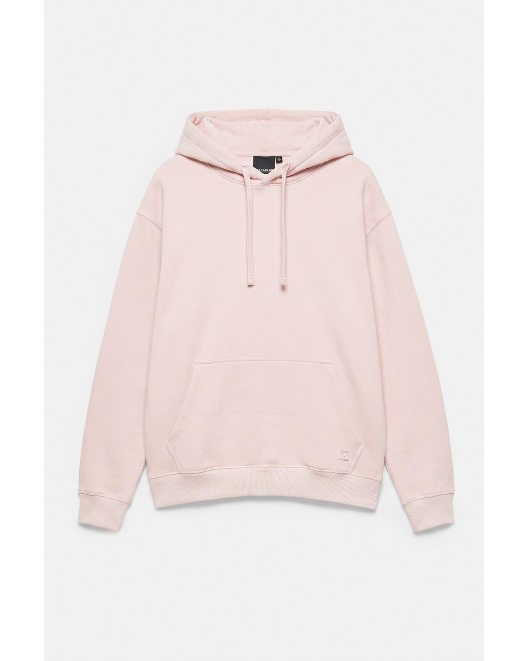 Pull&Bear Pink Basic Hoodie for men