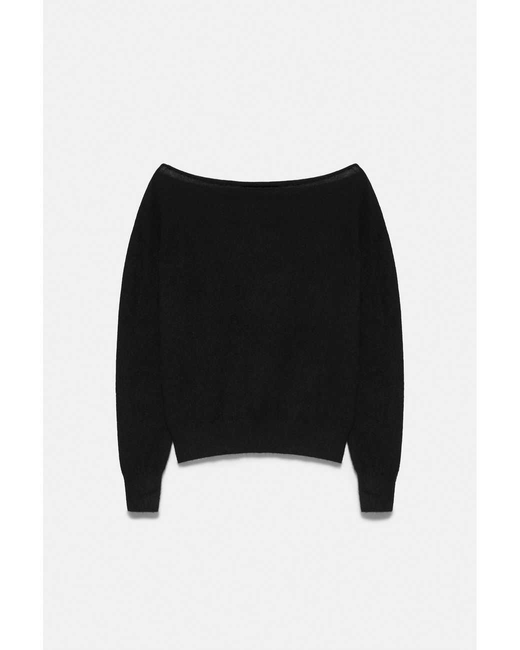 Pull&Bear Trui Met Boothals in het Black