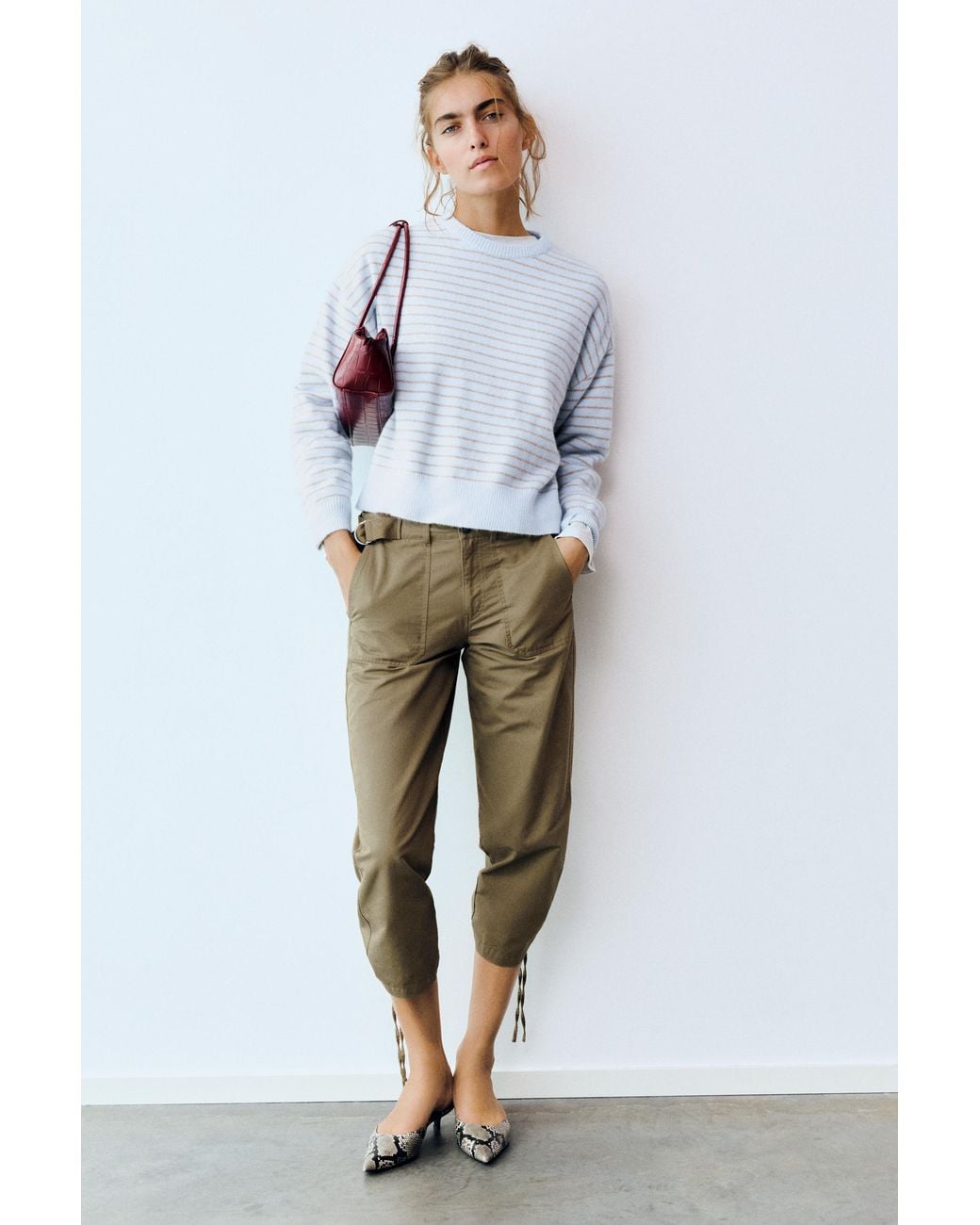 Pull Boxy En Maille Soft Pull&Bear en coloris White