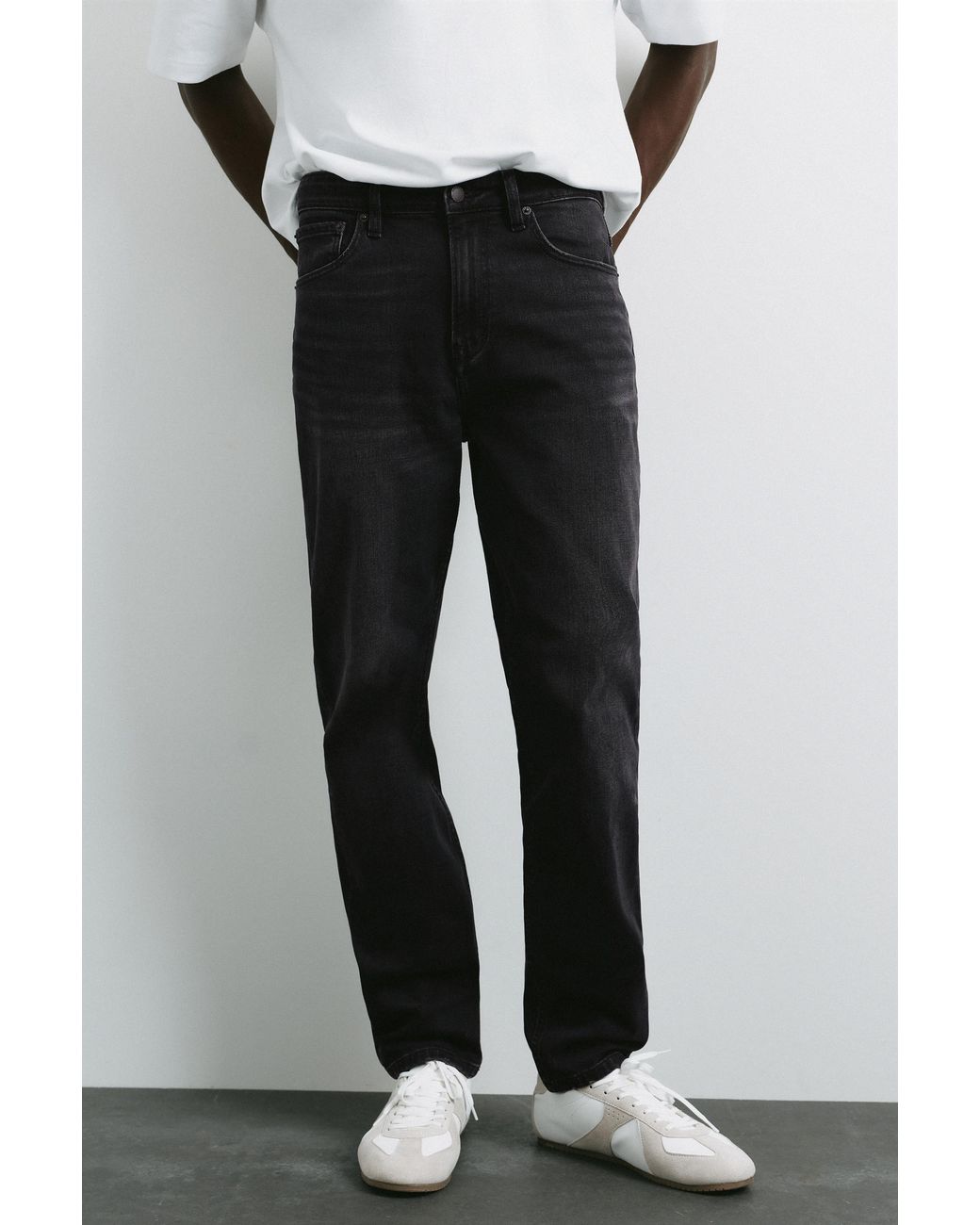 Jean Slim Pull&Bear pour homme en coloris Black