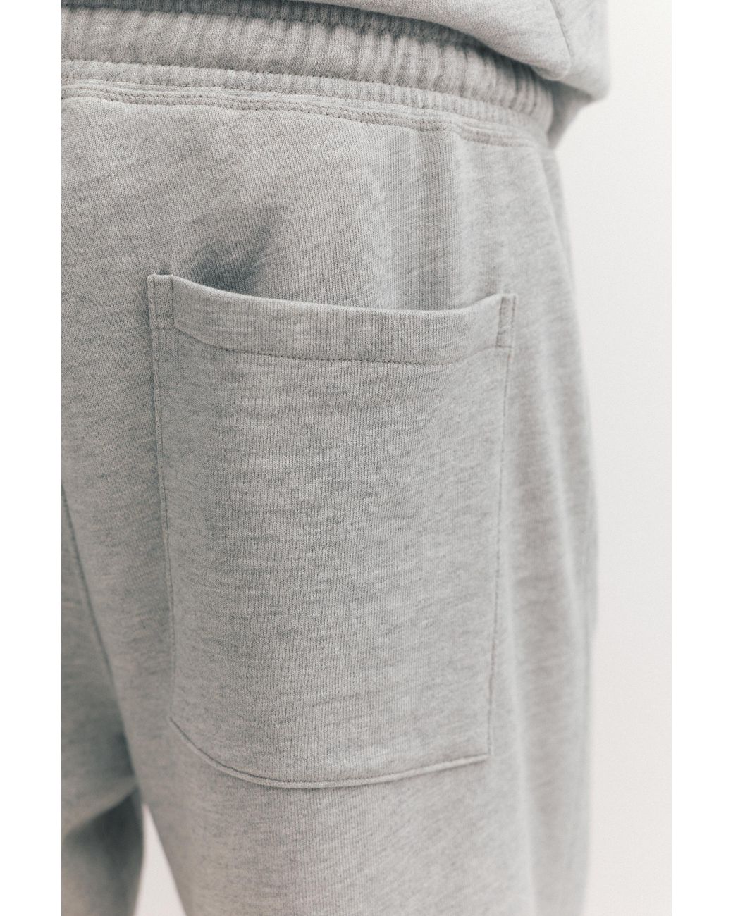 Pull&Bear Gray Stwd Jogger Bermuda Shorts for men