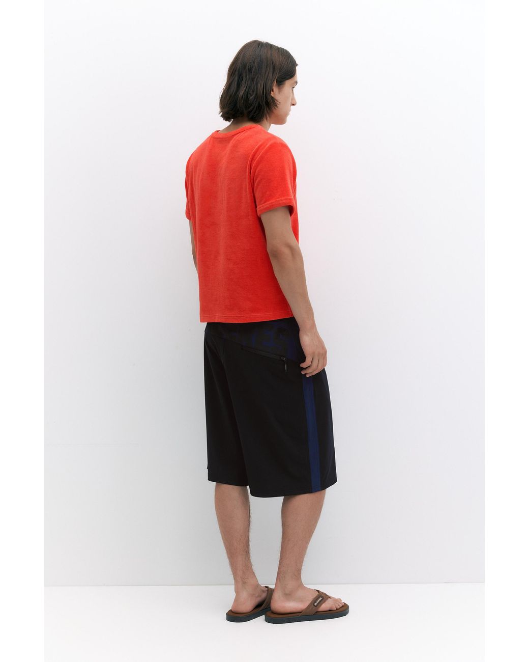Pull&Bear Black Pleasures X Stwd Swim Shorts for men