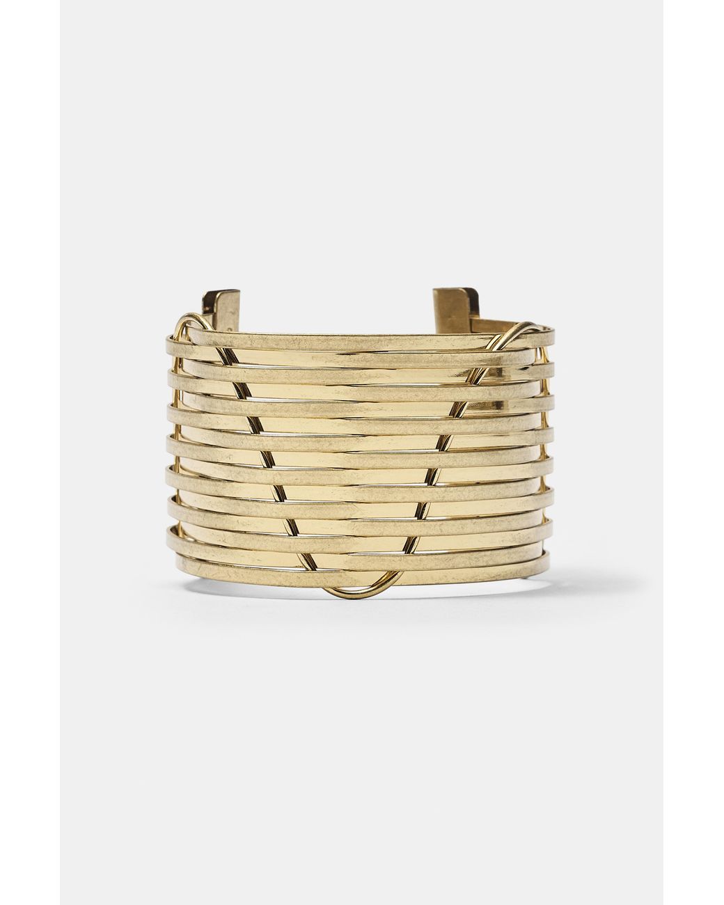 Pull&Bear Metallic Bar Cuff Bracelet
