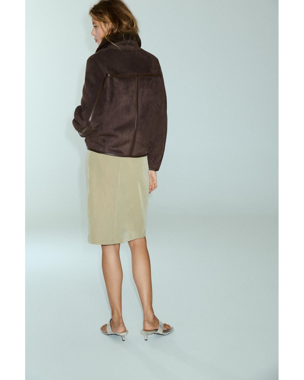 Pull&Bear Gray Double-Faced Jacket