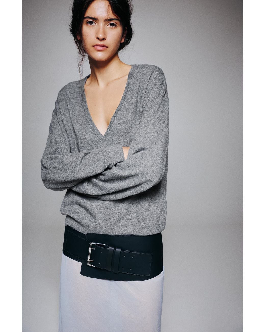 Pull&Bear Black Breiter Gürtel