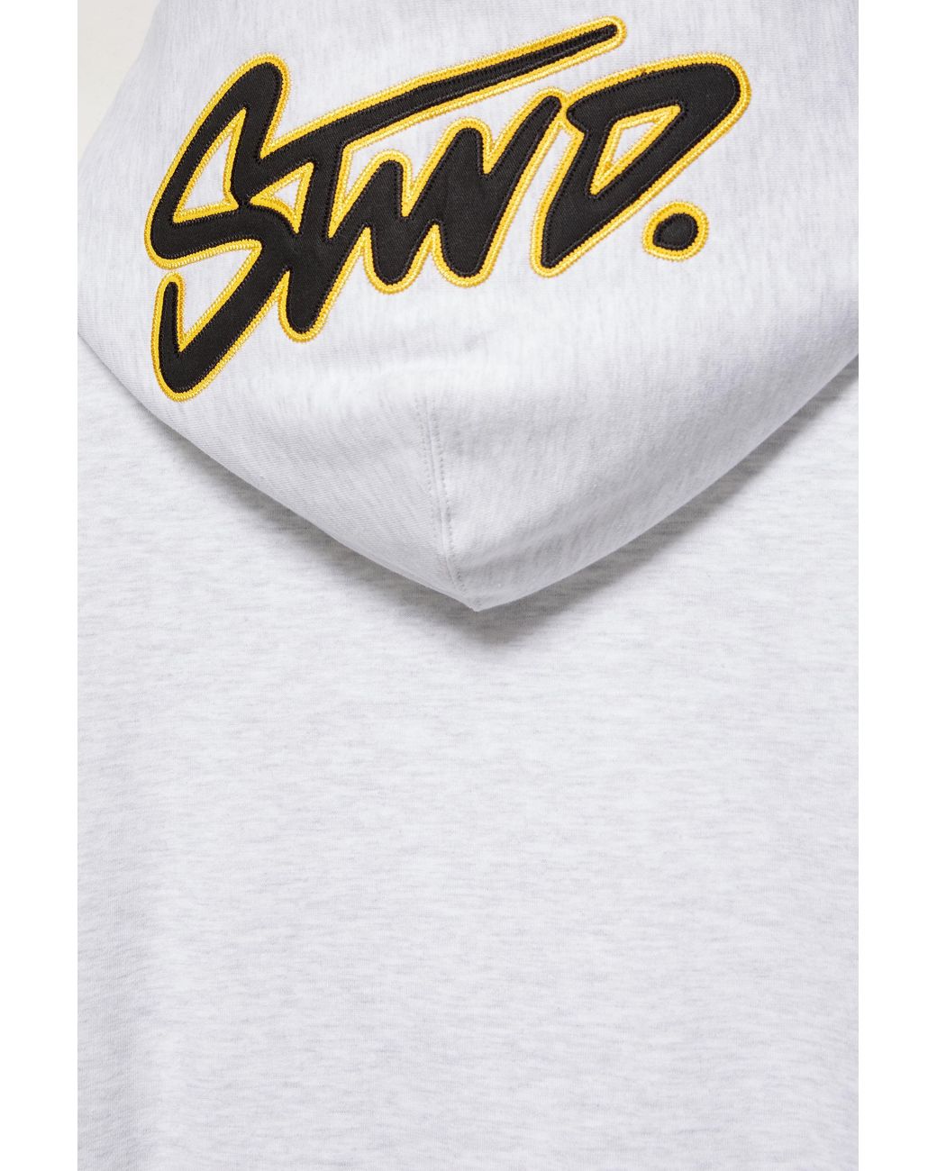 Pull&Bear White Boxy Stwd Logo Hoodie for men