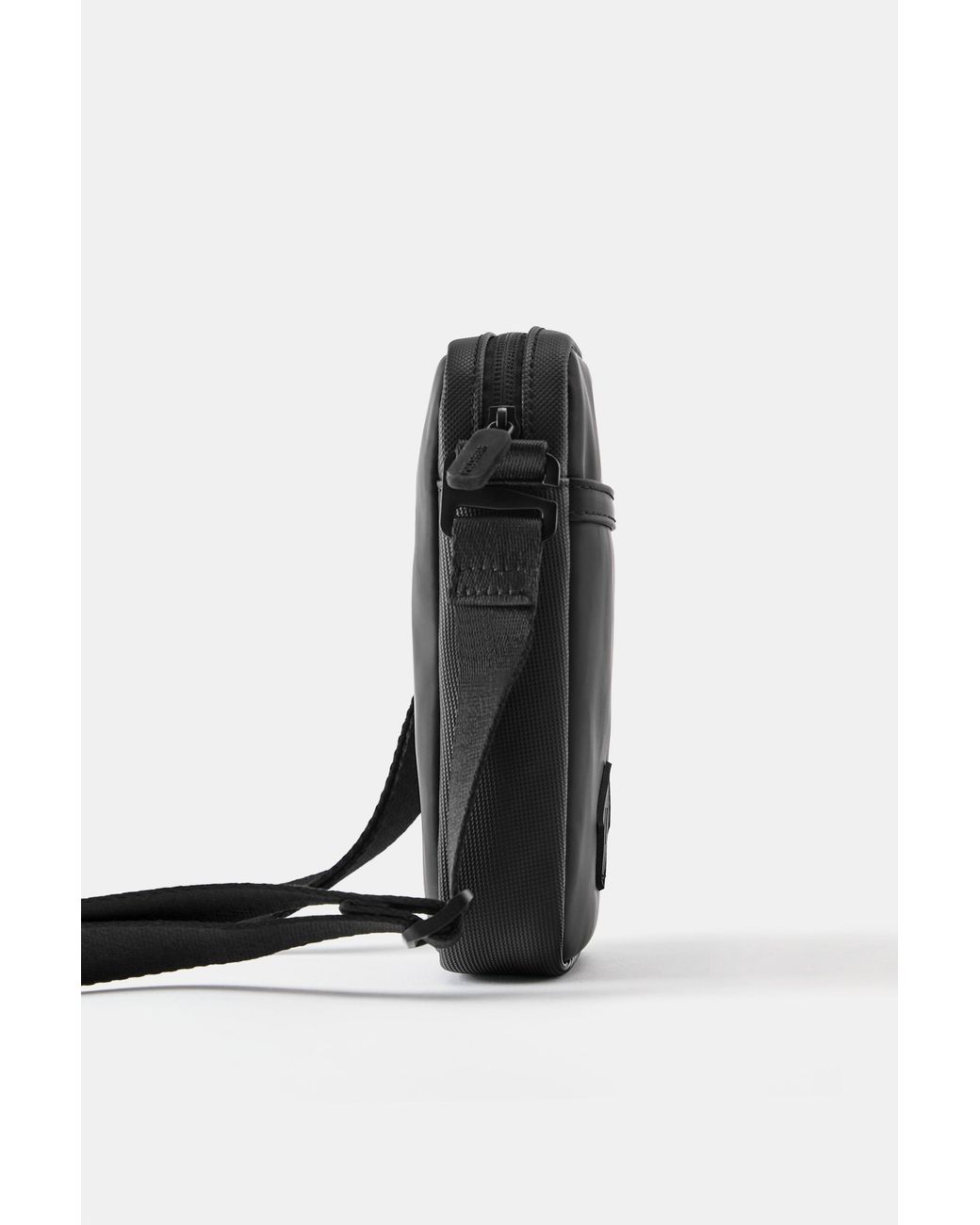 Pull&Bear Gecoate Crossbodytas in het Black voor heren