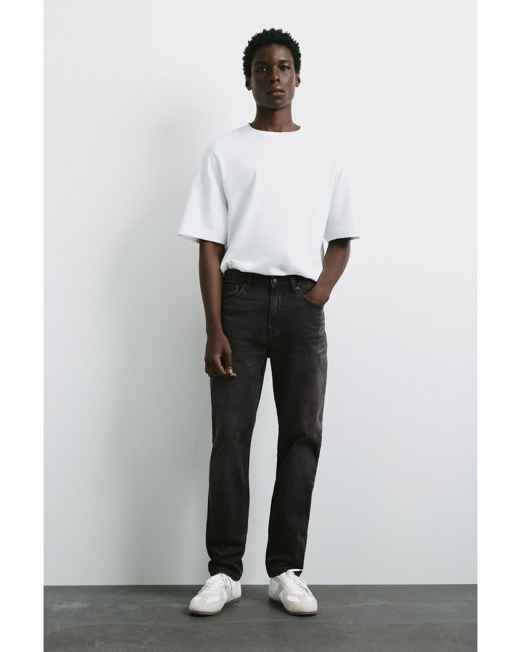 Jean Slim Pull&Bear pour homme en coloris Black