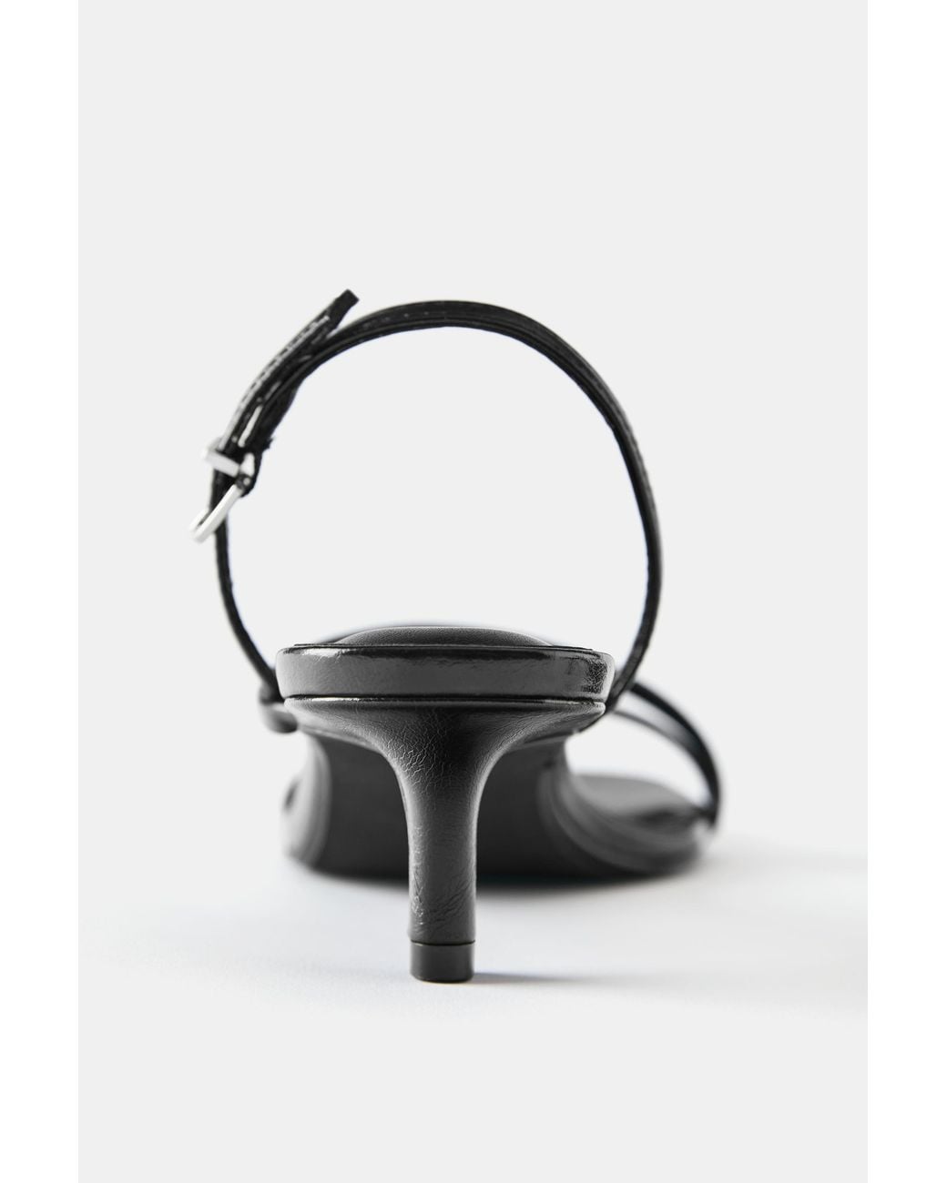Pull&Bear White Strappy Heeled Sandals