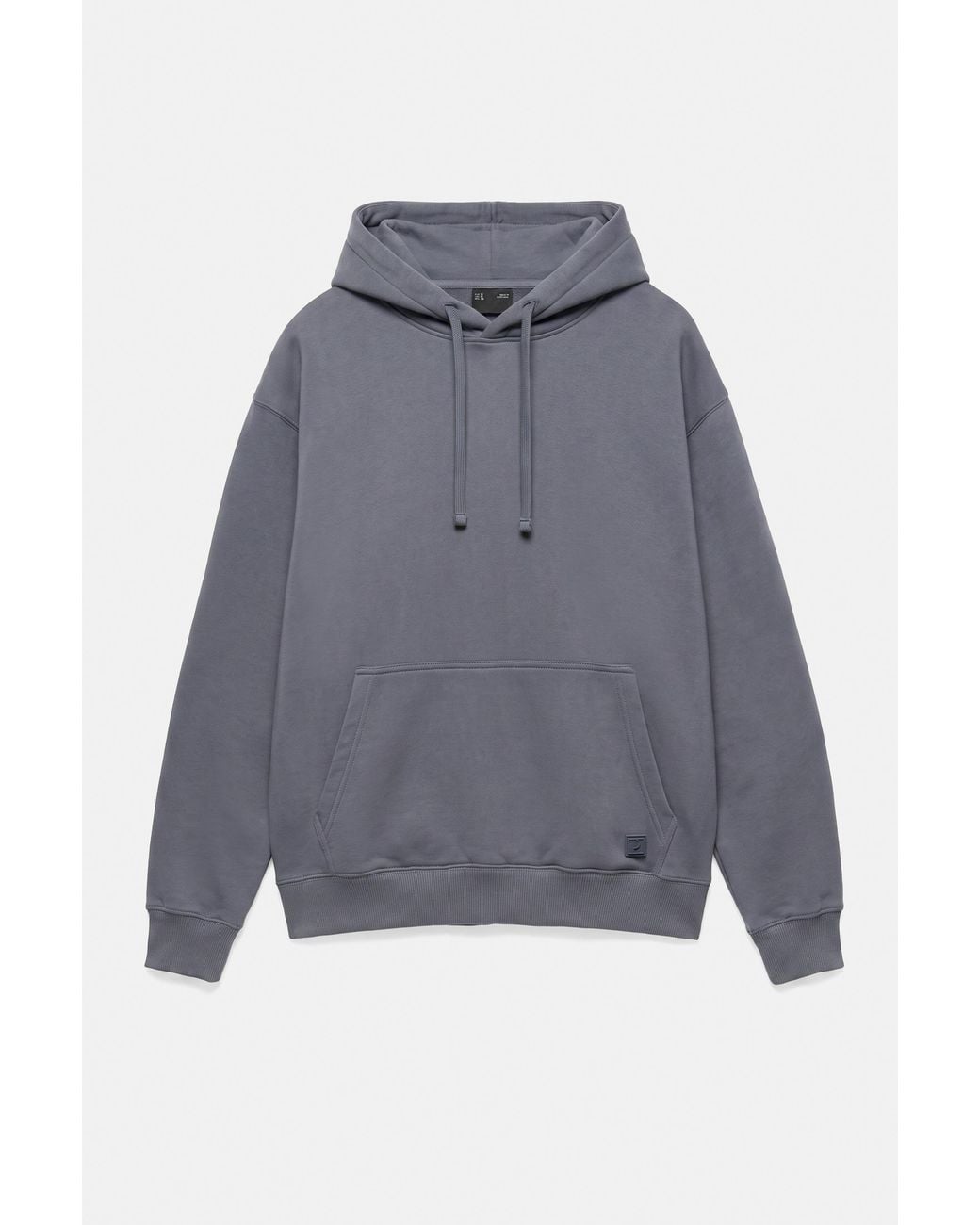 Pull&Bear Basic-Kapuzensweatshirt in Blue für Herren