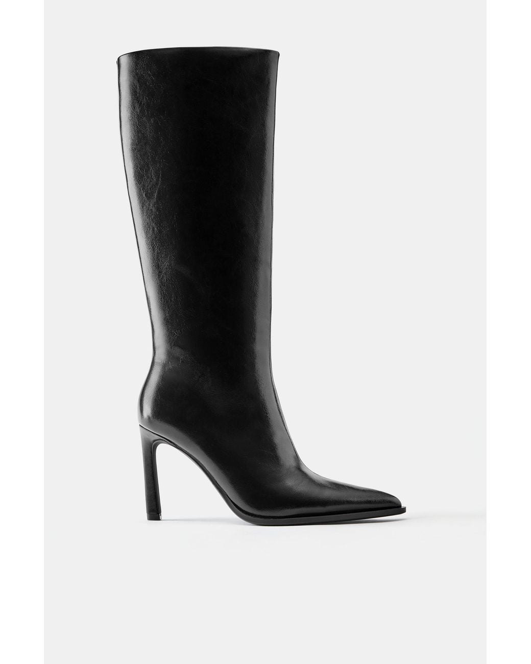 Pull&Bear Black High-Heel Boots