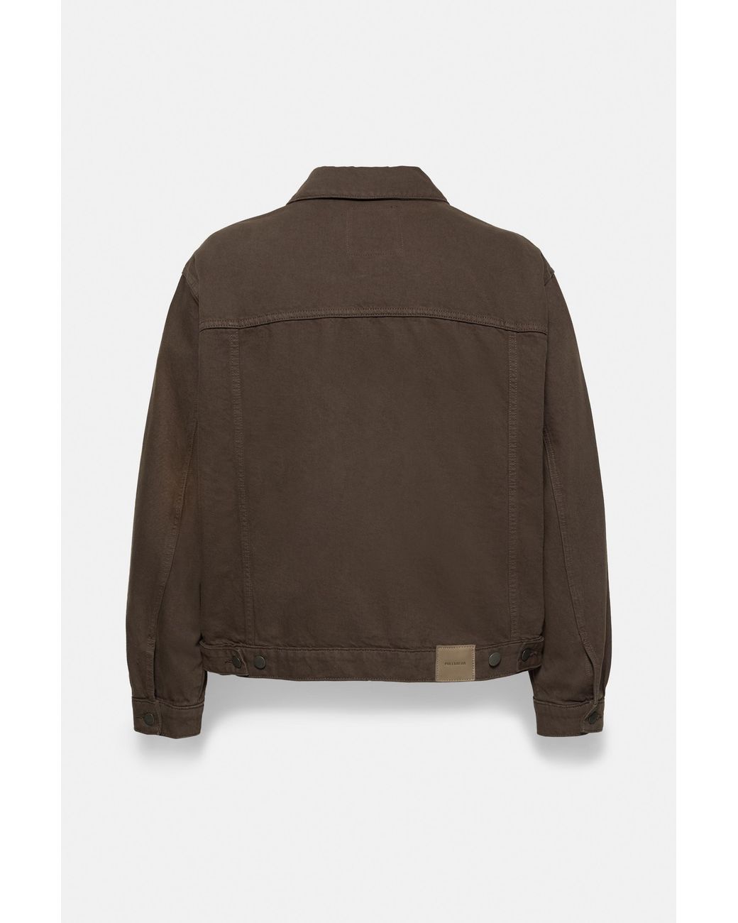 Pull&Bear Denim Truckerjack in het Brown voor heren