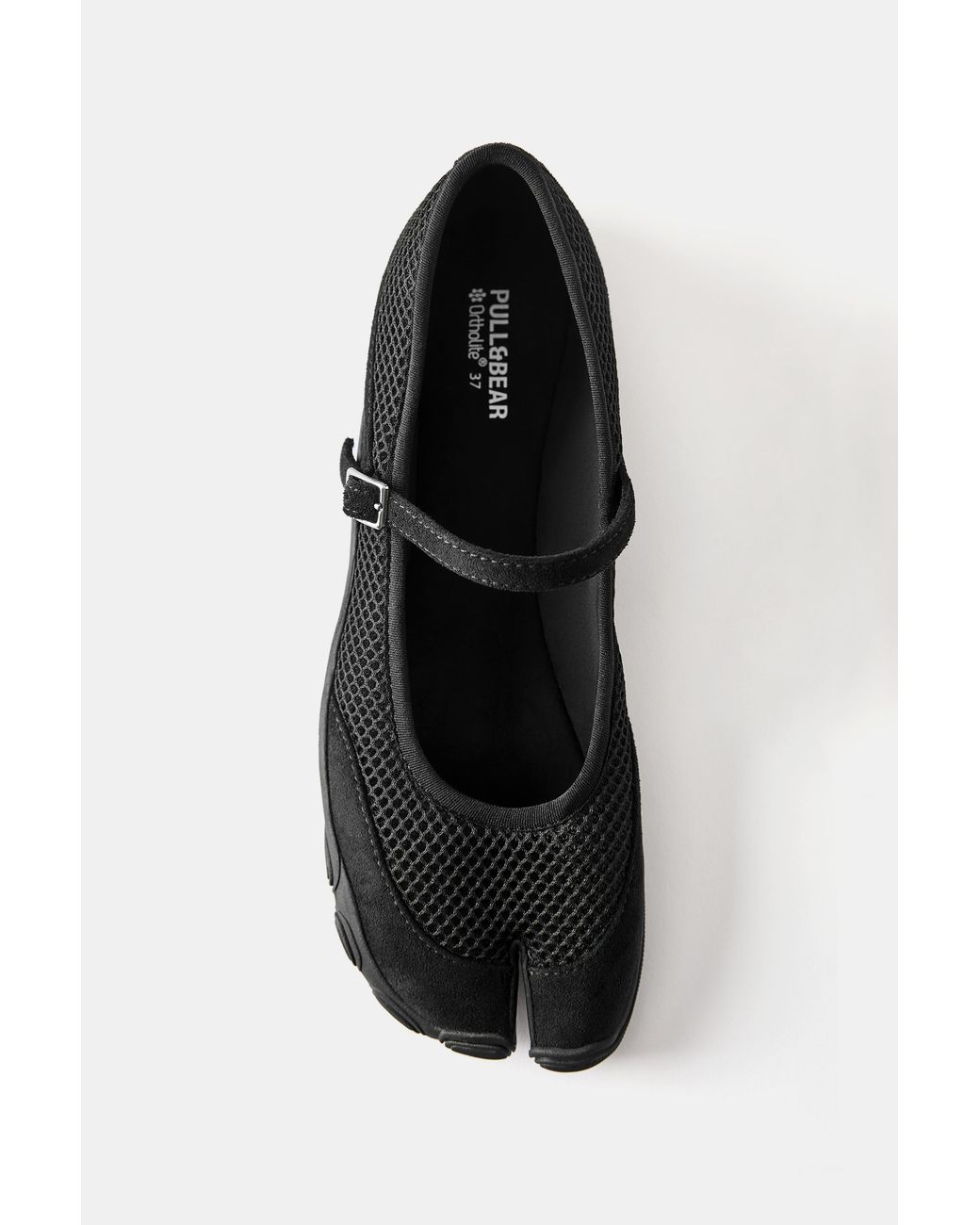 Pull&Bear White Sporty Ballerina Flats