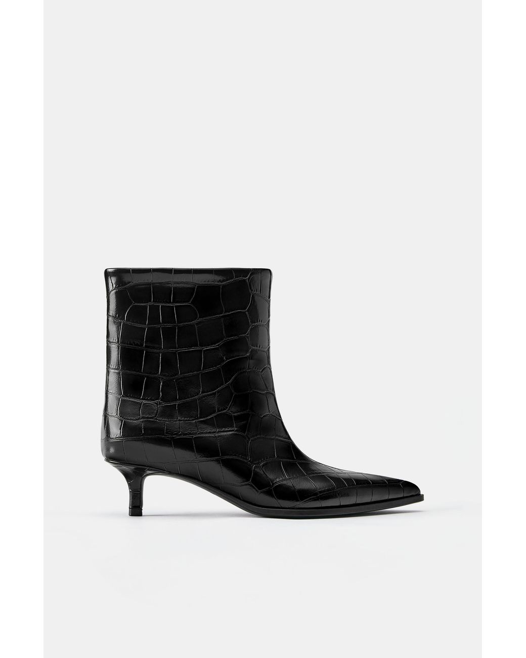 Bottines À Talon Texturées Pull&Bear en coloris Black