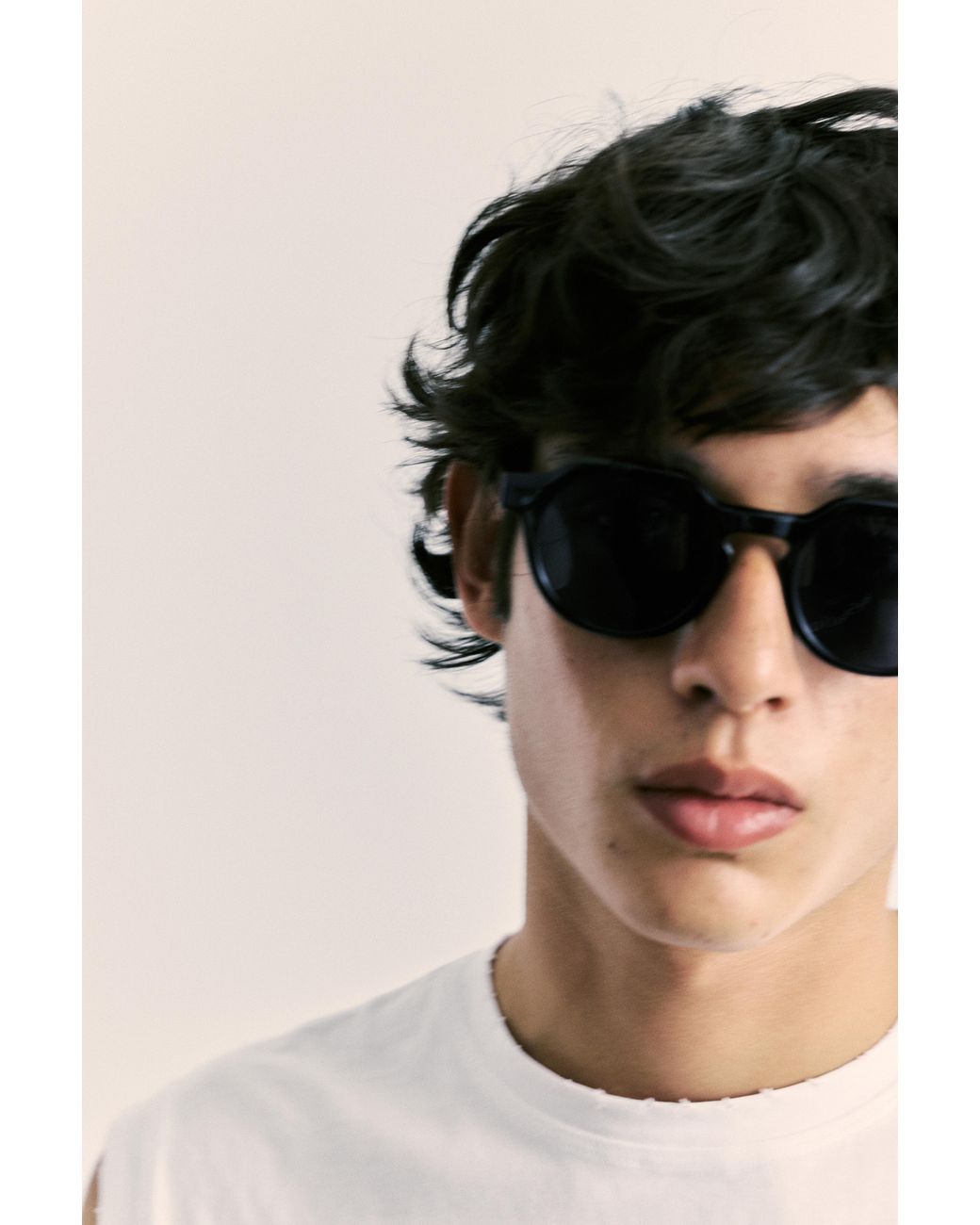 Pull&Bear Blue Tortoiseshell-Effect Sunglasses for men