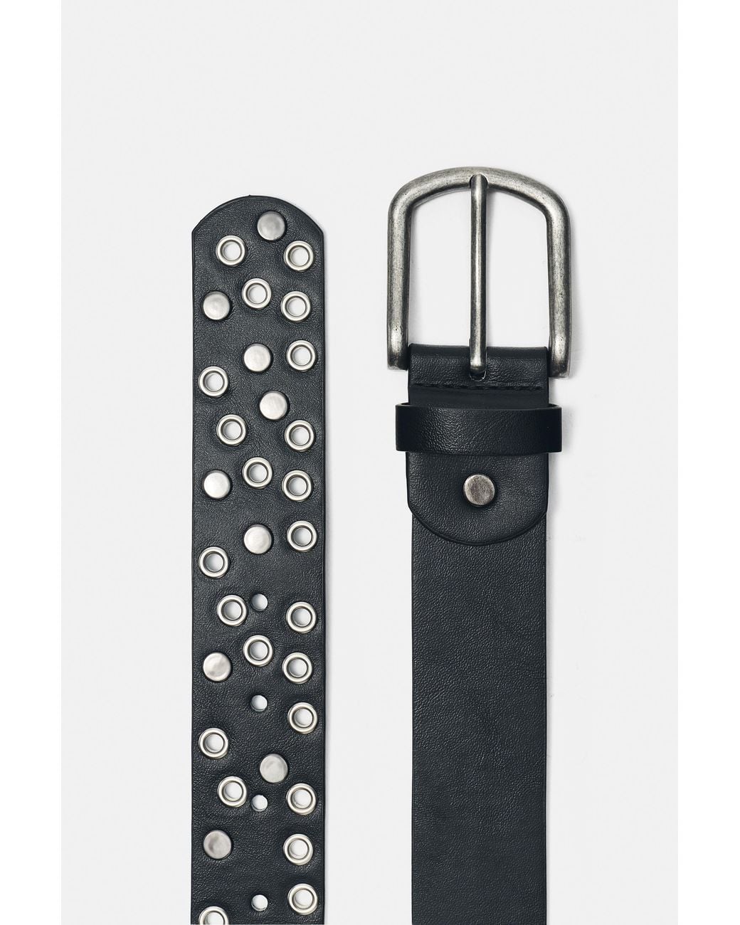 Pull&Bear Black Eyelet Belt for men