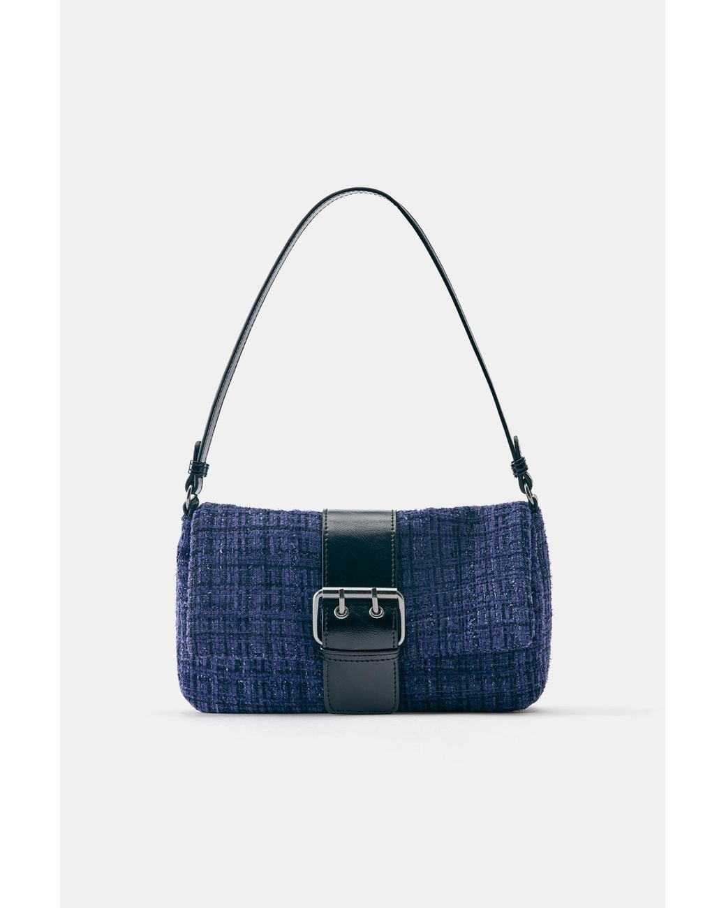 Sac Porté Épaule Texturé À Boucle Pull&Bear en coloris Blue