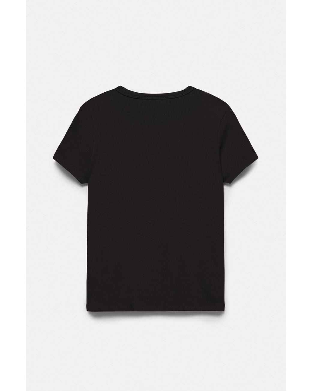 Pull&Bear Black Fitted Short Sleeve T-Shirt